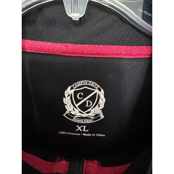 NC State Wolfpack Sweatshirt Mens Extra Large Black 1/4 Zip Pullover Polyester - Picture 3 of 4